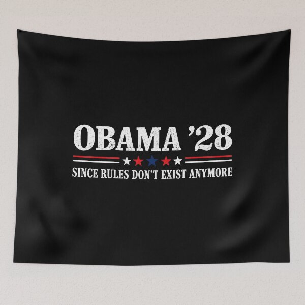 Item preview, Obama 2028, Funny Political, Since Rules Don't Exist Anymore, Retro Election Parody, Liberal Humor, Democrat designed and sold by Dr-Hulk-Grock.