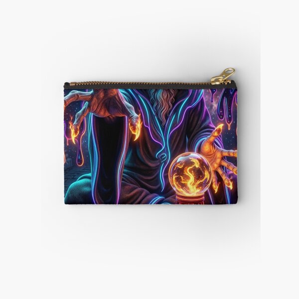 Item preview, Mystical Sorcerer with Flaming Orbs designed and sold by kiwiartyfarty.