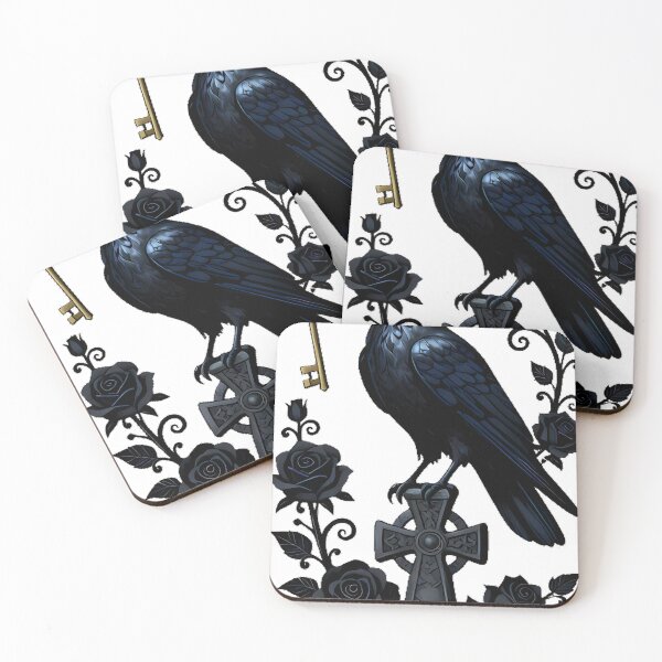 Item preview, Gothic Cemetery Raven Sentinel designed and sold by IllumeInk.