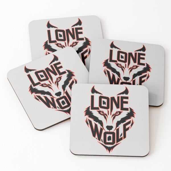 Item preview, Lone Wolf – Powerful Wolf Face and Independent Spirit Design designed and sold by RajDeals.
