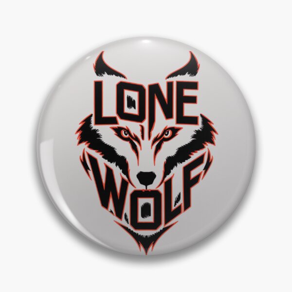 Item preview, Lone Wolf – Powerful Wolf Face and Independent Spirit Design designed and sold by RajDeals.