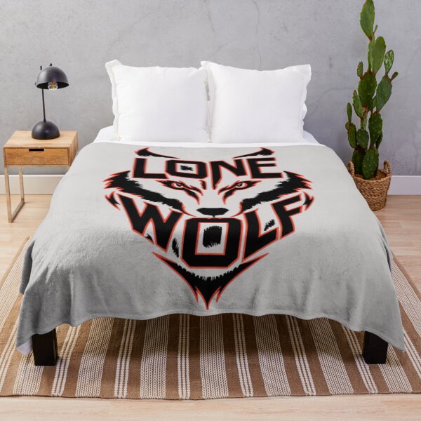 Artikelvorschau, Lone Wolf – Kraftvolles Wolfsgesicht und Design mit unabhängigem Geist entworfen und verkauft von RajDeals.