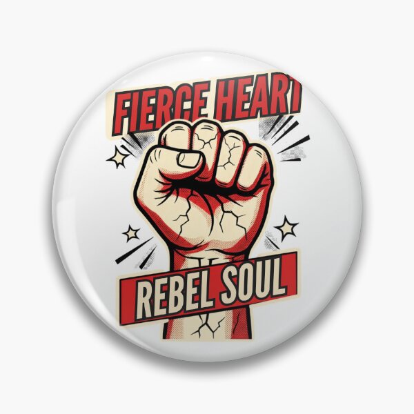 Item preview, Fierce Heart – Rebel Soul Raised Fist Design designed and sold by @SHINTOSARTSTORE.