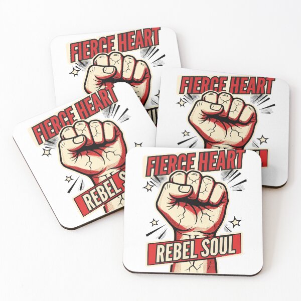 Item preview, Fierce Heart – Rebel Soul Raised Fist Design designed and sold by @SHINTOSARTSTORE.