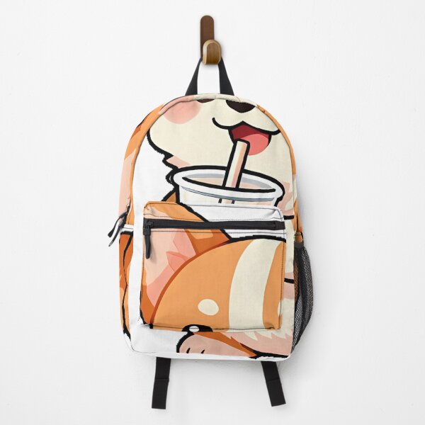Item preview, Cute Corgi Puppy with Iced Boba Tea Icon designed and sold by pumsquare.