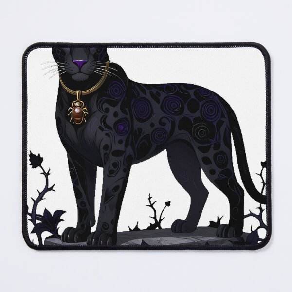 Item preview, Gothic Cemetery Black Leopard Sentinel designed and sold by IllumeInk.