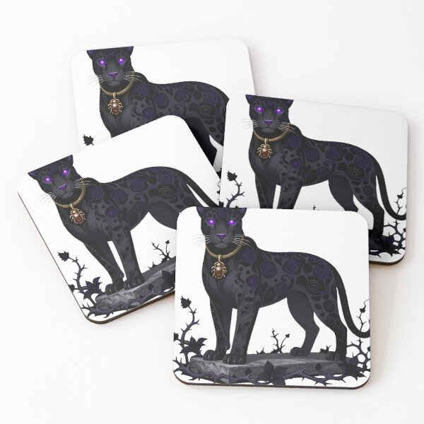 Item preview, Gothic Cemetery Black Leopard Sentinel designed and sold by IllumeInk.