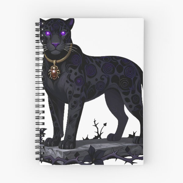 Item preview, Gothic Cemetery Black Leopard Sentinel designed and sold by IllumeInk.