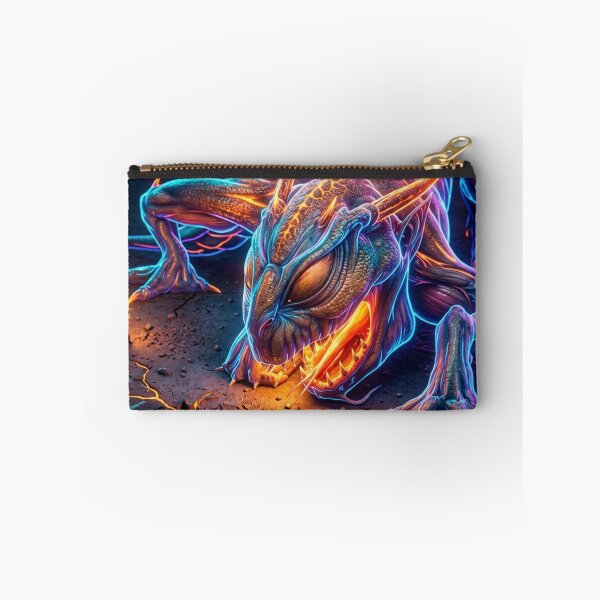 Item preview, Neon Dragon in Cracked Terrain designed and sold by kiwiartyfarty.