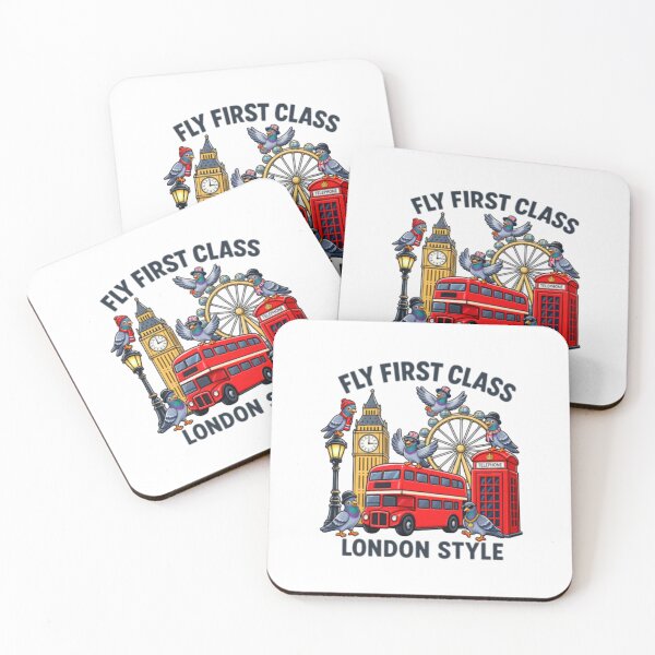 Item preview,  London pigeons always fly first class london style designed and sold by JamesDunican.