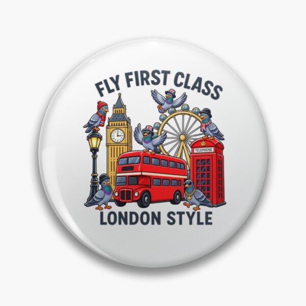 Item preview,  London pigeons always fly first class london style designed and sold by JamesDunican.