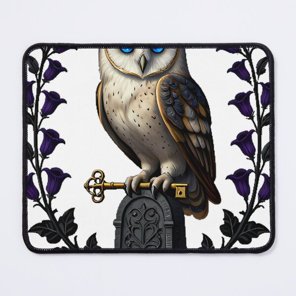 Item preview, Gothic Cemetery Barn Owl Sentinel designed and sold by IllumeInk.