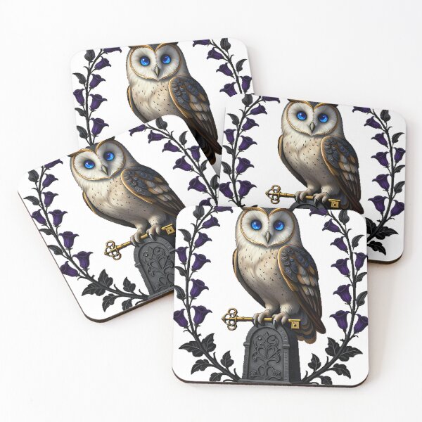 Item preview, Gothic Cemetery Barn Owl Sentinel designed and sold by IllumeInk.