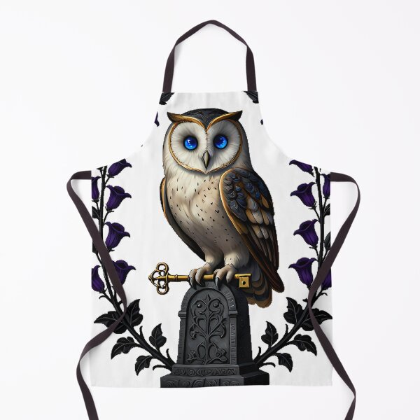 Item preview, Gothic Cemetery Barn Owl Sentinel designed and sold by IllumeInk.