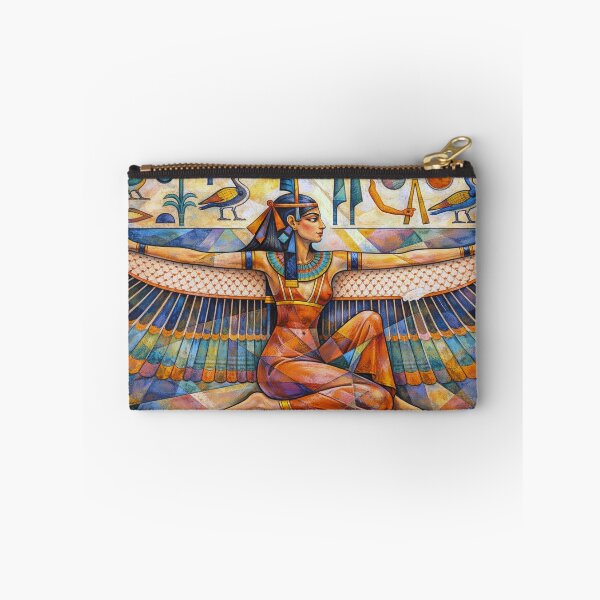 Item preview, Egyptian Goddess Ma'at – Queen of Harmony and Order Painting designed and sold by GalleryKauffeld.
