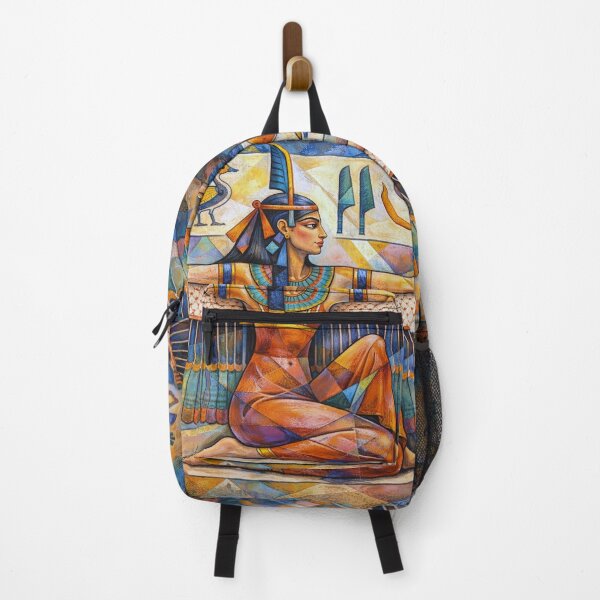 Item preview, Egyptian Goddess Ma'at – Queen of Harmony and Order Painting designed and sold by GalleryKauffeld.