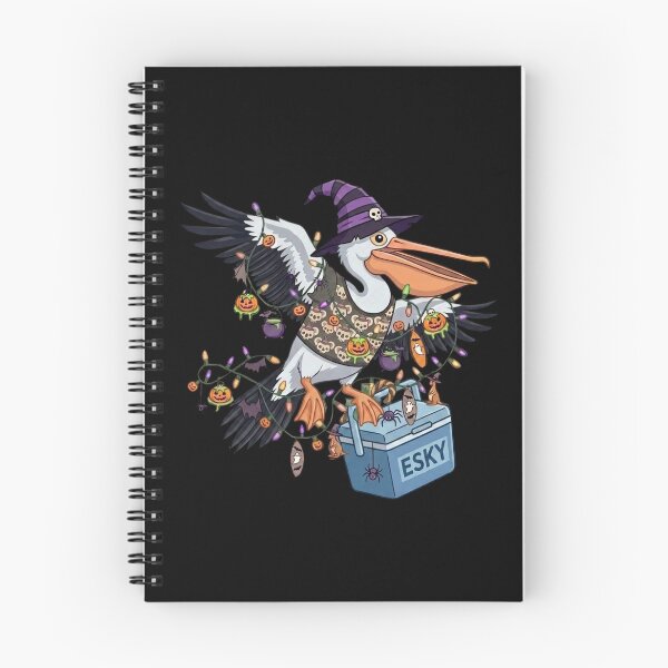 Item preview, Spooky Australian Pelican Halloween – Aussie Wildlife Witch & Esky Art designed and sold by Wennebabs.