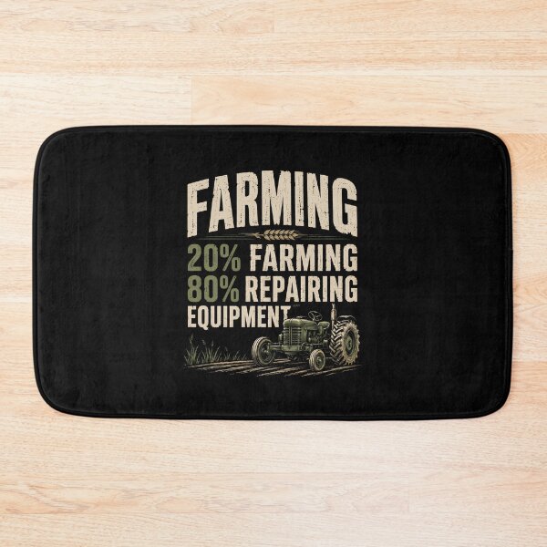 Item preview, 20% Farming 80% Repairing Equipment Funny Farmer Humor designed and sold by Souck12.