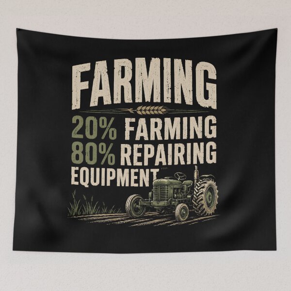 Item preview, 20% Farming 80% Repairing Equipment Funny Farmer Humor designed and sold by Souck12.