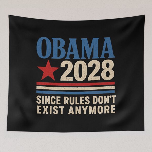 Item preview, Obama 2028 Since Rules Don't Exist Anymore Obama 2028, Since Rules Don't Exist Anymore, Political Retro designed and sold by Dr-Hulk-Grock.