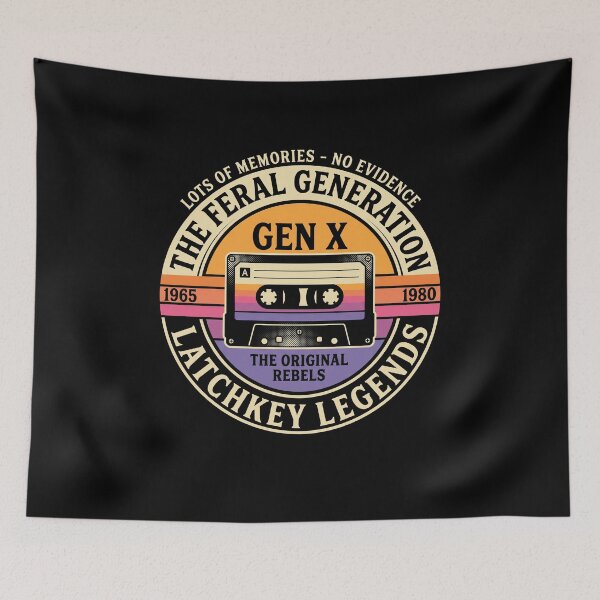Item preview, Gen X The Feral Generation Vintage Cassette Tape Nostalgia designed and sold by AdyKurniawan.
