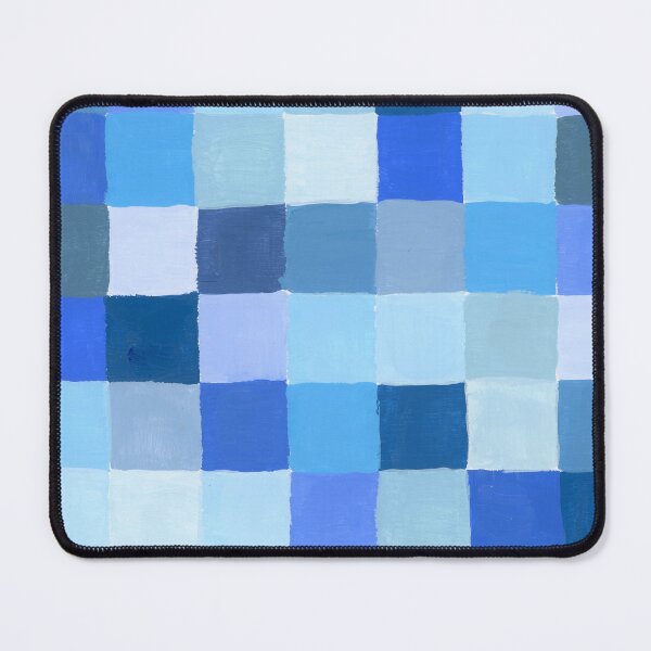 Item preview, Retro Modern Blue and White Check Design | Handpainted Check Pattern designed and sold by sheseddit.