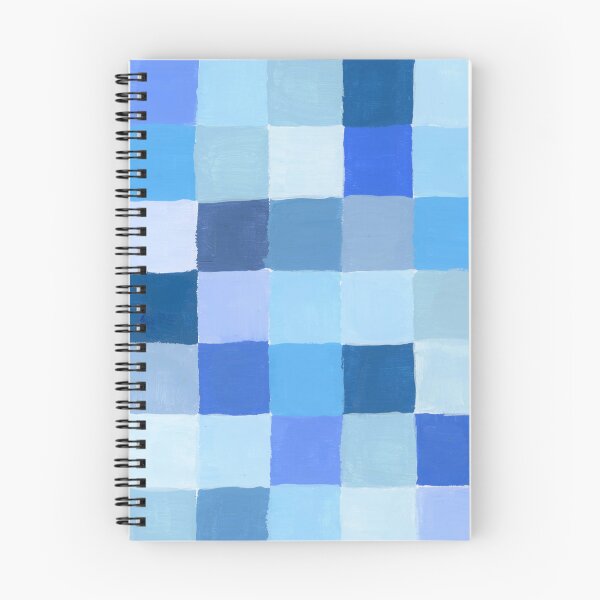 Item preview, Retro Modern Blue and White Check Design | Handpainted Check Pattern designed and sold by sheseddit.