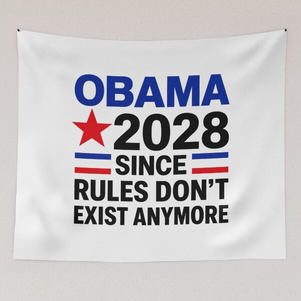 Item preview, Obama 2028 Since Rules Dont Exist Anymore Political designed and sold by Dr-Hulk-Grock.