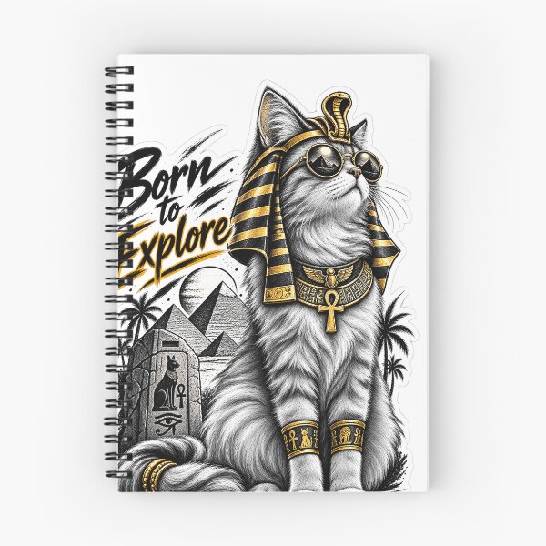 Item preview, Egyptian Cat Sticker – Egyptian Kitty Sphinx Style | Born to Explore designed and sold by CoreThread..