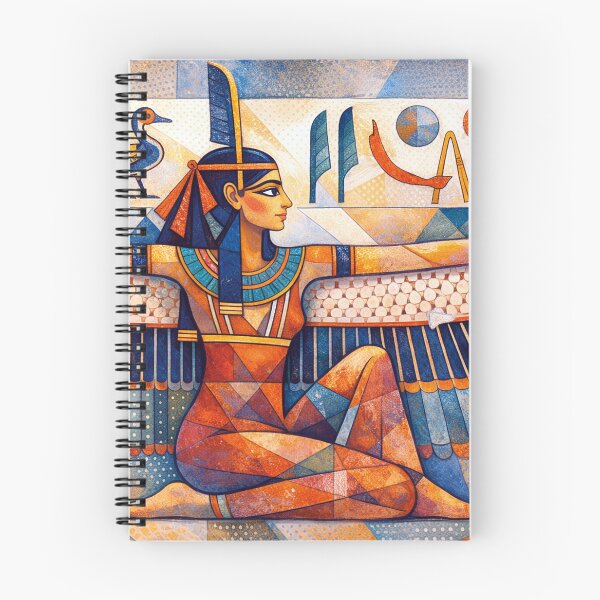 Item preview, Egyptian Goddess Ma'at – The Eternal Balance Painting designed and sold by GalleryKauffeld.