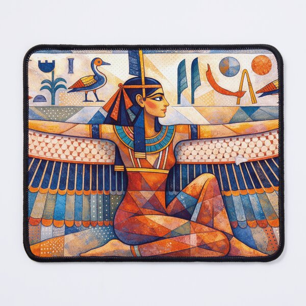 Item preview, Egyptian Goddess Ma'at – The Eternal Balance Painting designed and sold by GalleryKauffeld.