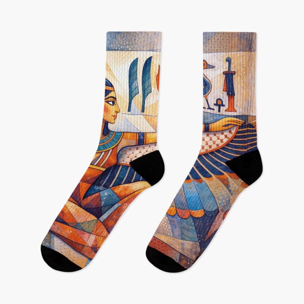 Item preview, Egyptian Goddess Ma'at – The Eternal Balance Painting designed and sold by GalleryKauffeld.
