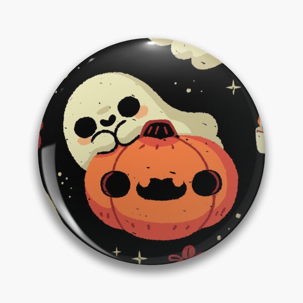 Item preview, Cute Ghost with Halloween Pumpkin designed and sold by xMorfina.