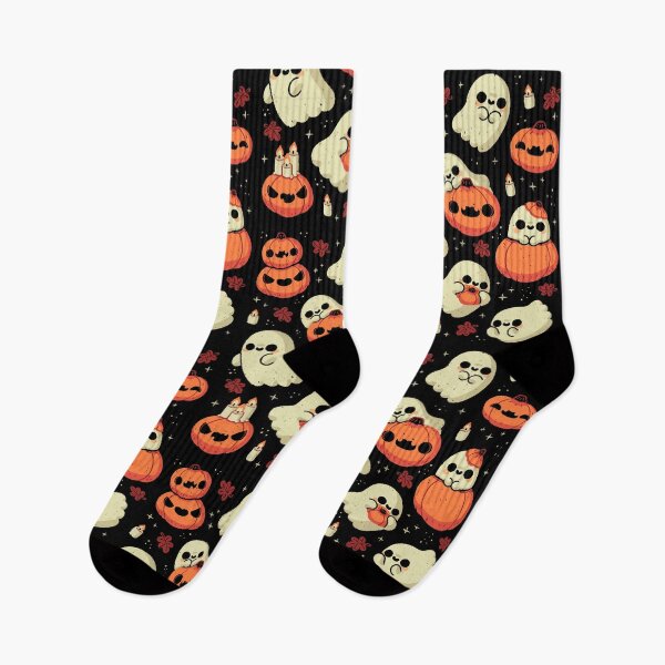 Item preview, Cute Ghost with Halloween Pumpkin designed and sold by xMorfina.