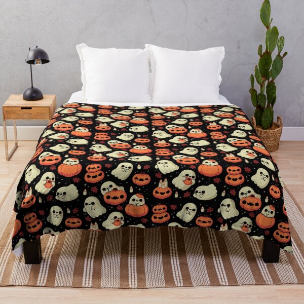 Item preview, Cute Ghost with Halloween Pumpkin designed and sold by xMorfina.