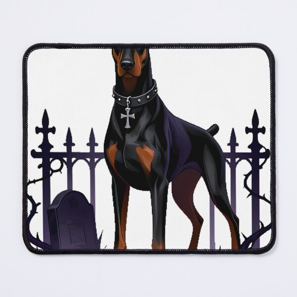 Item preview, Gothic Cemetery Doberman Guardian designed and sold by IllumeInk.