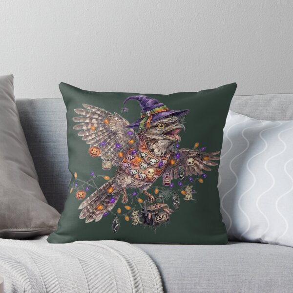 Item preview, Spooky Tawny Frogmouth Halloween – Aussie Witch Bird & Esky Art designed and sold by Wennebabs.