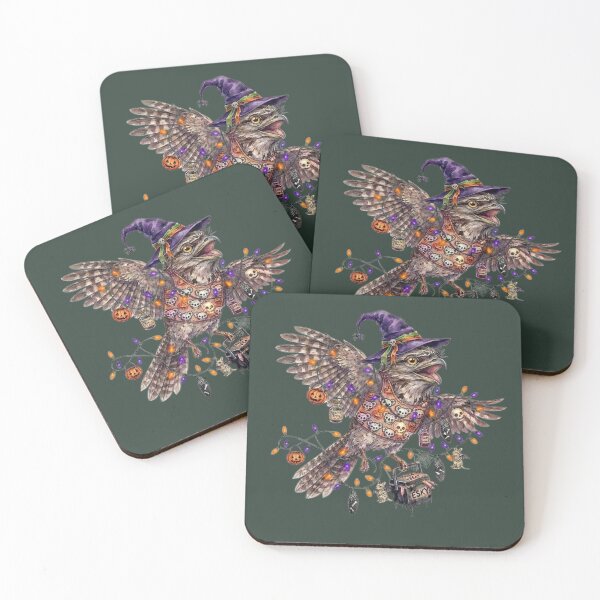 Item preview, Spooky Tawny Frogmouth Halloween – Aussie Witch Bird & Esky Art designed and sold by Wennebabs.