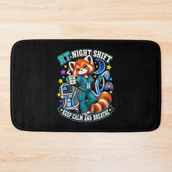 Item preview, RT Night Shift Red Panda Respiratory Therapist | Keep Calm and Breathe | Respiratory Therapy Night Shift Medical Gift designed and sold by ClinicalHubs.