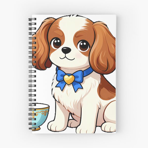 Item preview, Cute Cavalier King Charles Spaniel with Teacup Icon designed and sold by pumsquare.