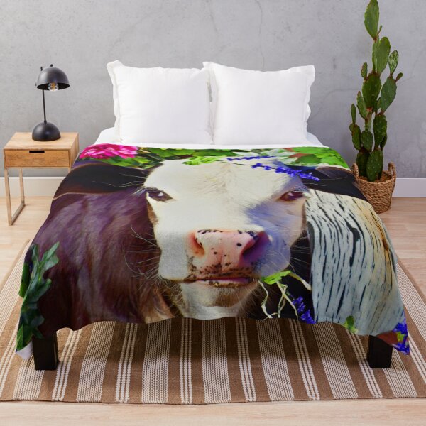Item preview, CUTE COW, FARM COW, INTROUBLE NOW, A CUTE VINTAGE DESIGN FOR KIDS AND ADULT TEES AND STICKERS designed and sold by Barbara Jean Photo Art And Design.
