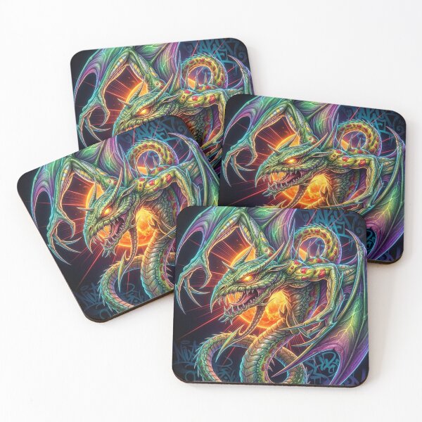 Item preview, Vivid Dragon with Fiery Background designed and sold by kiwiartyfarty.