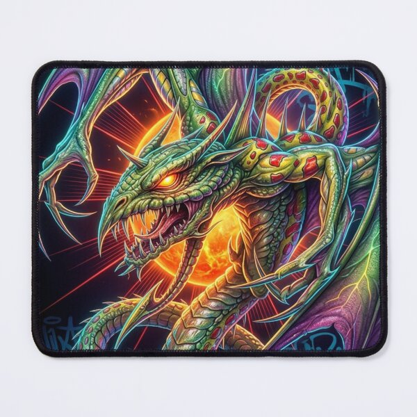 Item preview, Vivid Dragon with Fiery Background designed and sold by kiwiartyfarty.