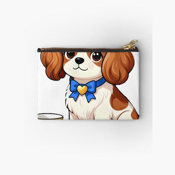 Item preview, Cute Cavalier King Charles Spaniel with Teacup Icon designed and sold by pumsquare.