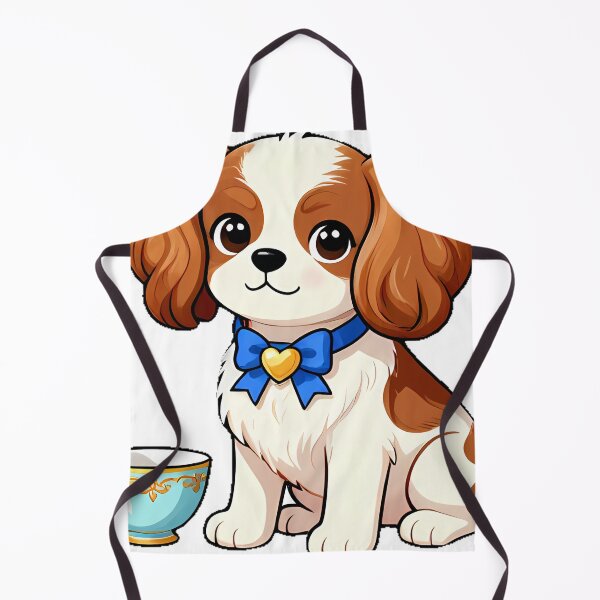 Item preview, Cute Cavalier King Charles Spaniel with Teacup Icon designed and sold by pumsquare.