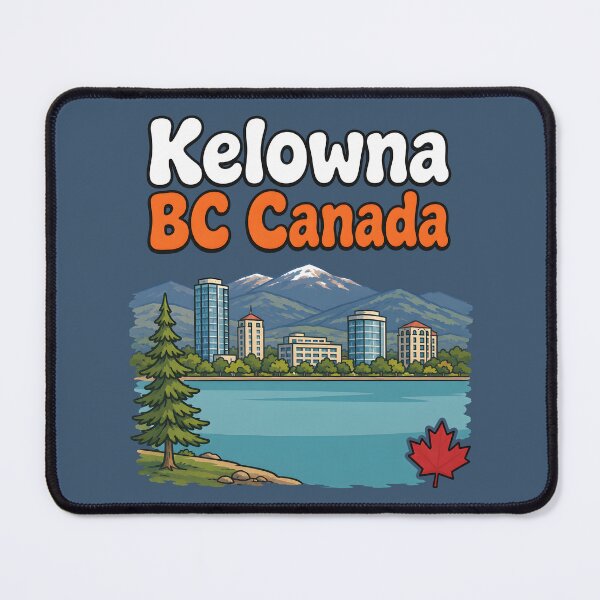 Item preview, Kelowna British Columbia Cute City designed and sold by HowToCanadian.