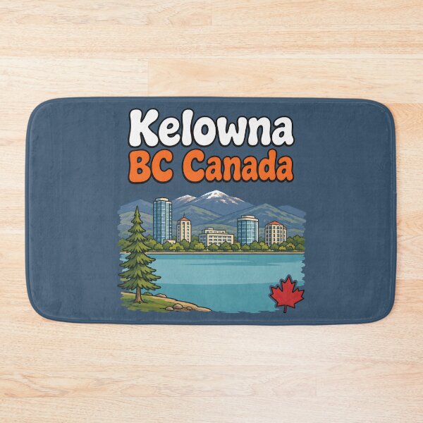 Item preview, Kelowna British Columbia Cute City designed and sold by HowToCanadian.