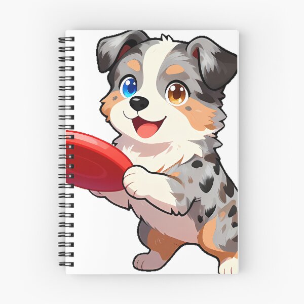 Item preview, Cute Australian Shepherd Puppy with Frisbee Icon designed and sold by pumsquare.