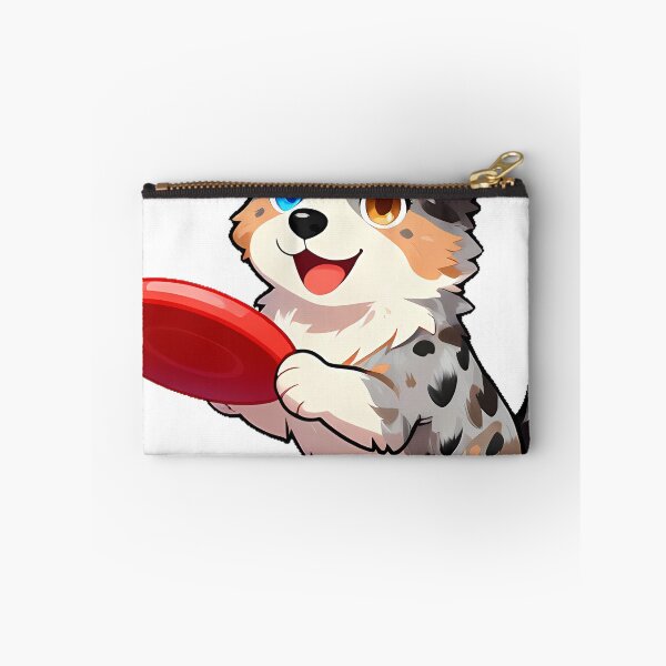 Item preview, Cute Australian Shepherd Puppy with Frisbee Icon designed and sold by pumsquare.