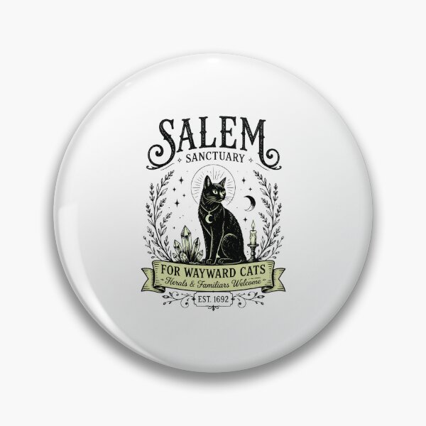 Item preview, Salem Sanctuary Cat Witch Moon designed and sold by felixpalette.